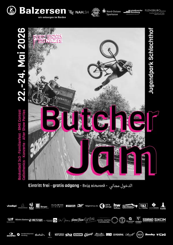 Butcher Jam 2026 Plakat — BMX Contest
