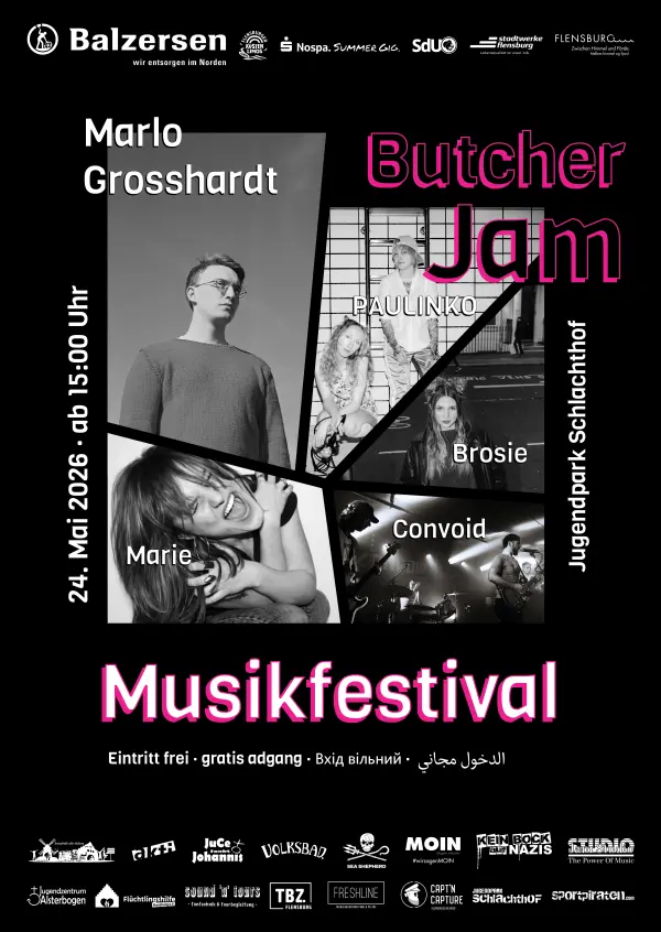 Butcher Jam 2026 Plakat — Musikfestival