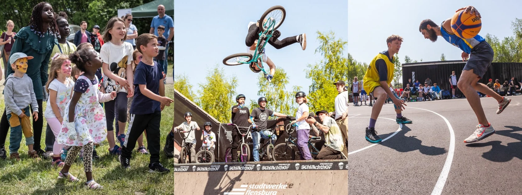 Publikum und BMX-Fahrer bei der Butcher Jam am Jugendpark Schlachthof